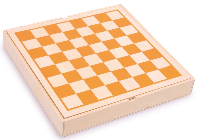 Schach mit Holzbox, von small foot - Schachspiel in praktischer Aufbewahrungsschachtel aus Holz