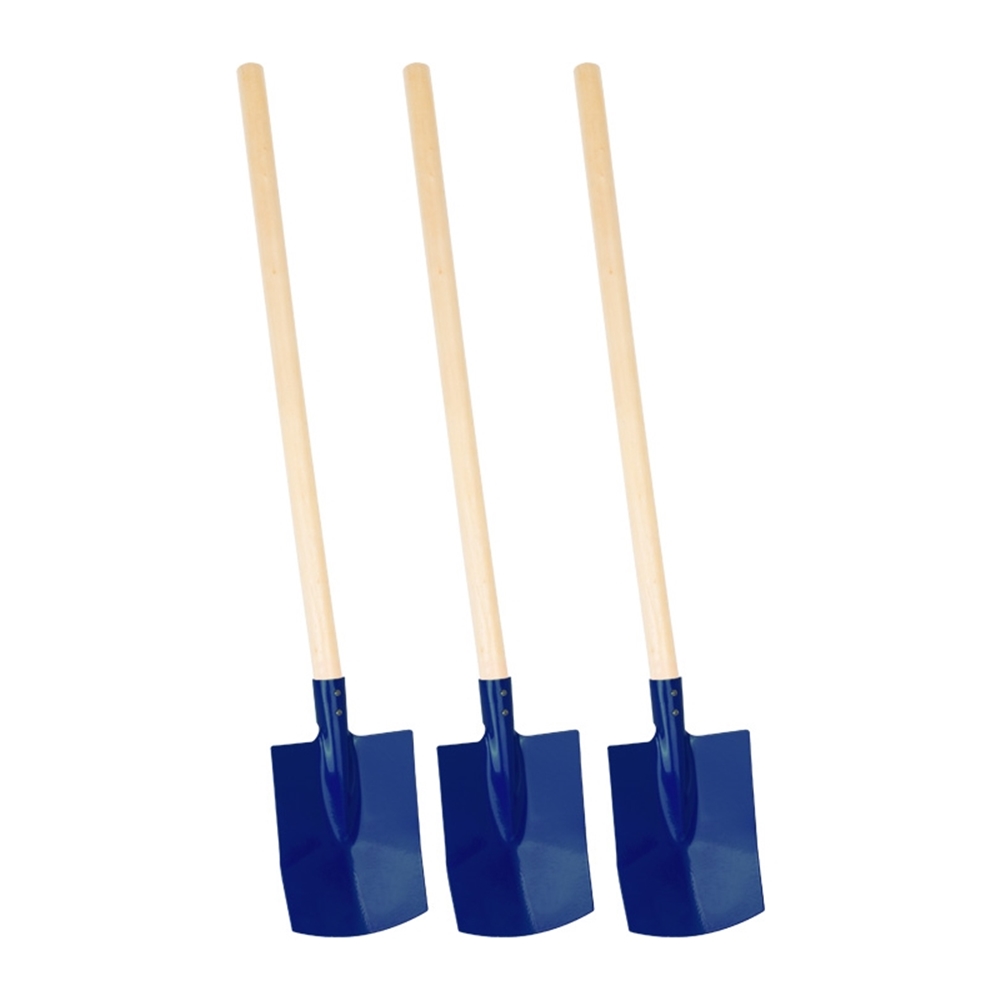Spaten Blau, 3er Set - Kinder Werkzeug - Schaufel Spaten Set - Kinder Sandspielzeug / Gartengeräte