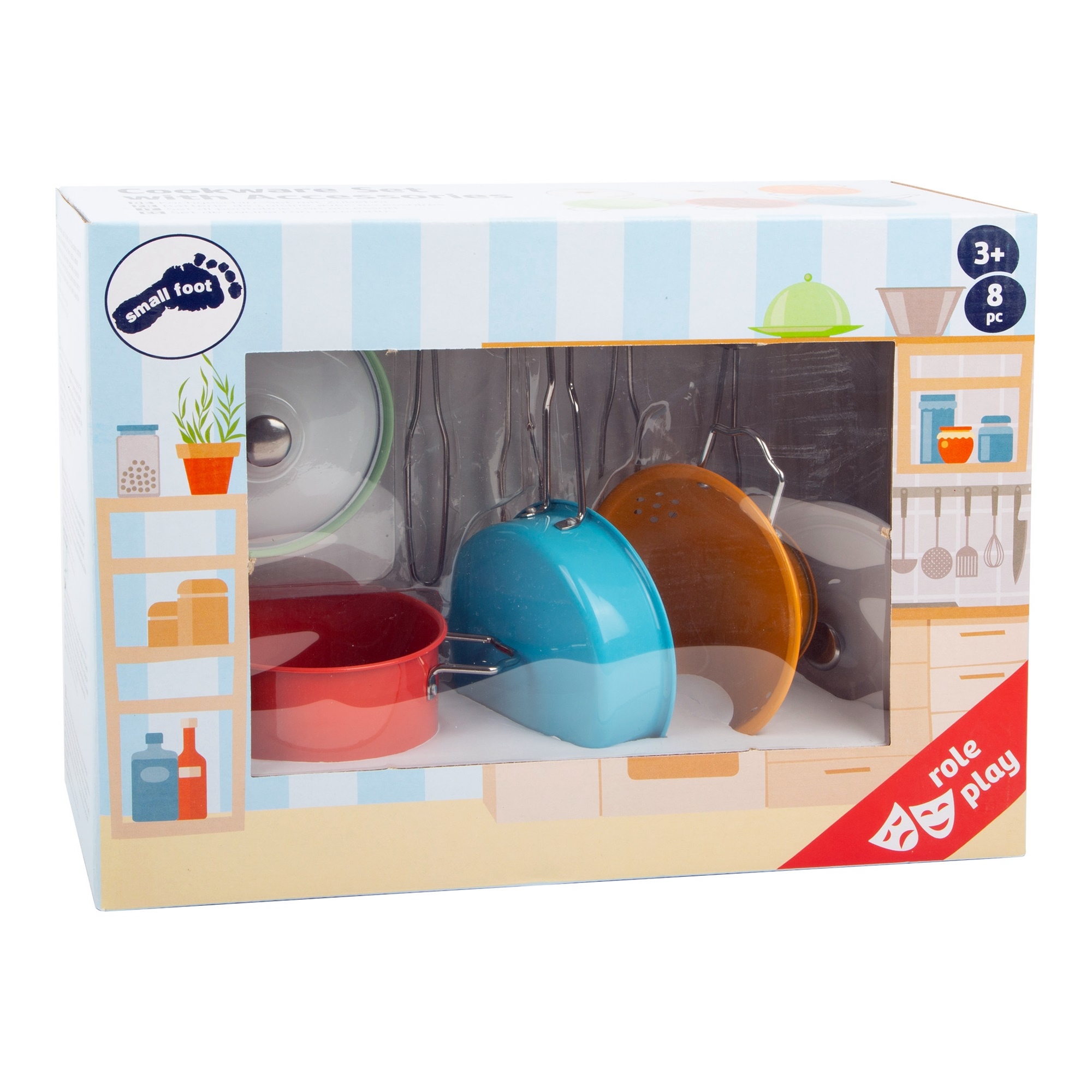 Kinder Kochgeschirr Set für Kinderküche - Kinder Koch- und Topfset mit Zubehör (Küchenhelfer)