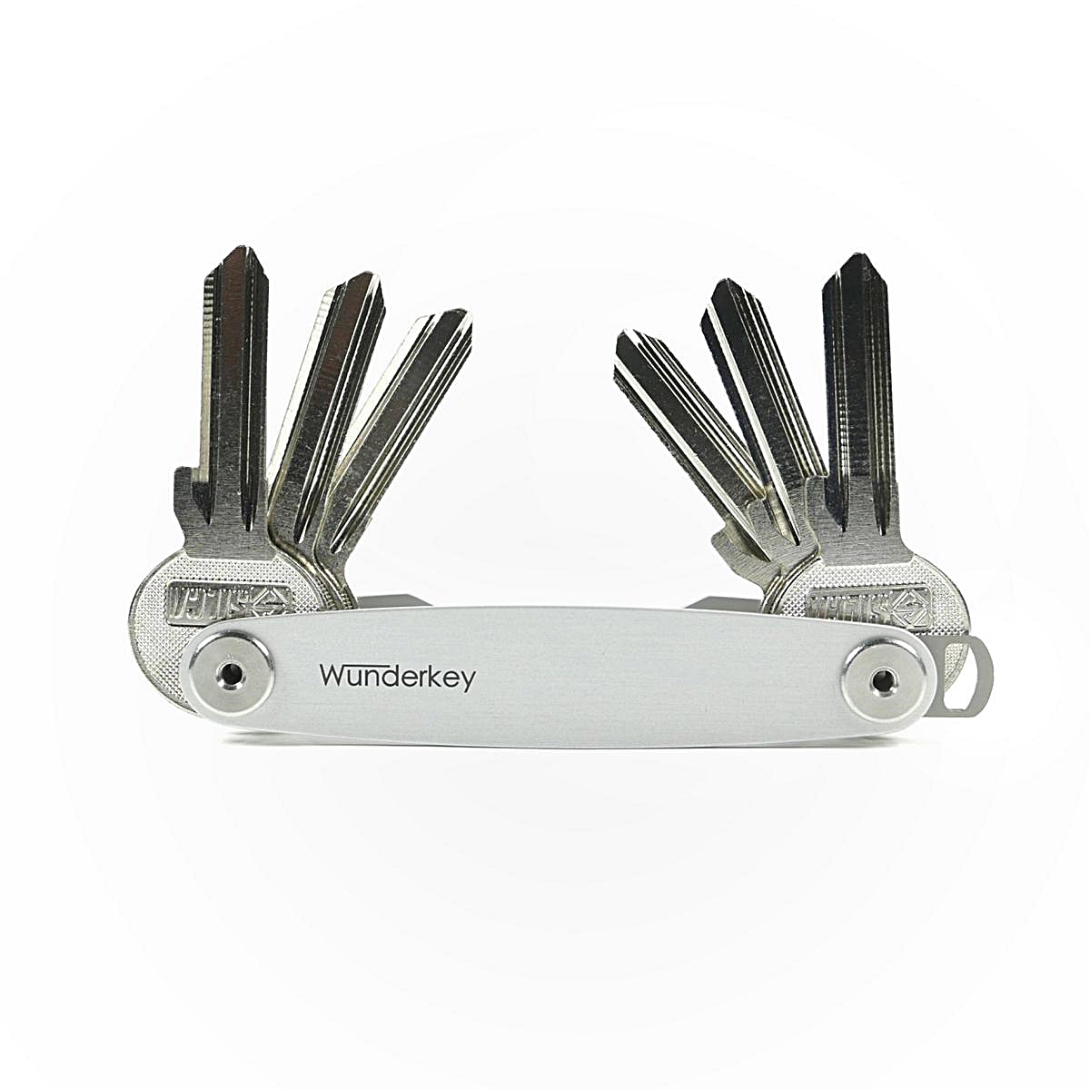 Wunderkey Schlüsselanhänger Pure Alu - Schlüsselring / Schlüsseletui Wunderkey Classic Aluminium