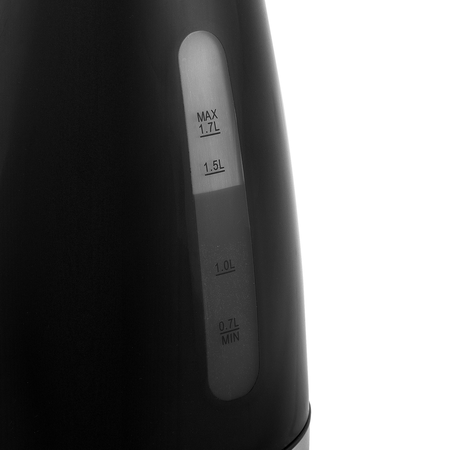 Wasserkocher 1.7 Liter mit Thermometer - Elektrischer Wasserkocher schwarz, mit Temparaturanzeige