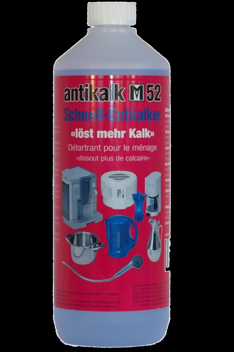Haushalt Schnell- Entkalker M52 1 Liter - Haushaltentkalker - Antikalk M 52 - Schnell- Entkalker