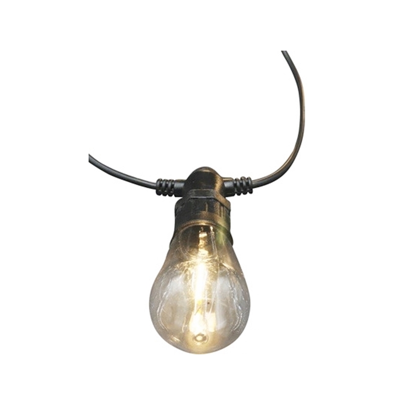 Lichterkette Outdoor 4.5m, 10 Led Lampen - LED Leuchtkette ""Party"" 10 Glühbirnen, 450+300cm, 230 V