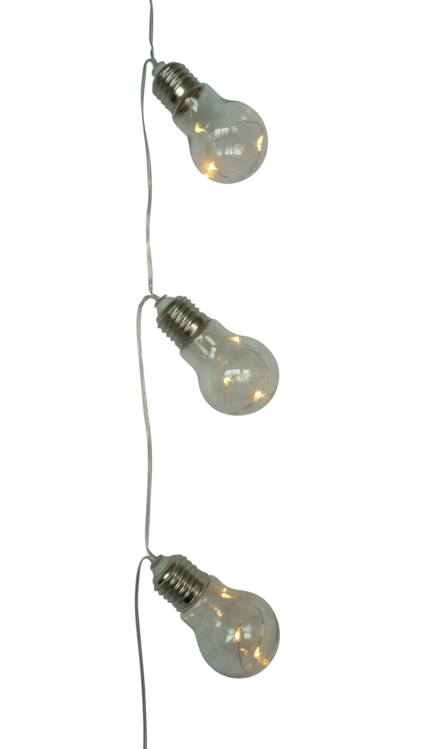Lichterkette 10 Led Glühbirnen Klassisch - Lichtgirlande- Outdoor- Batterie Glühlampen Lichtkette 135cm