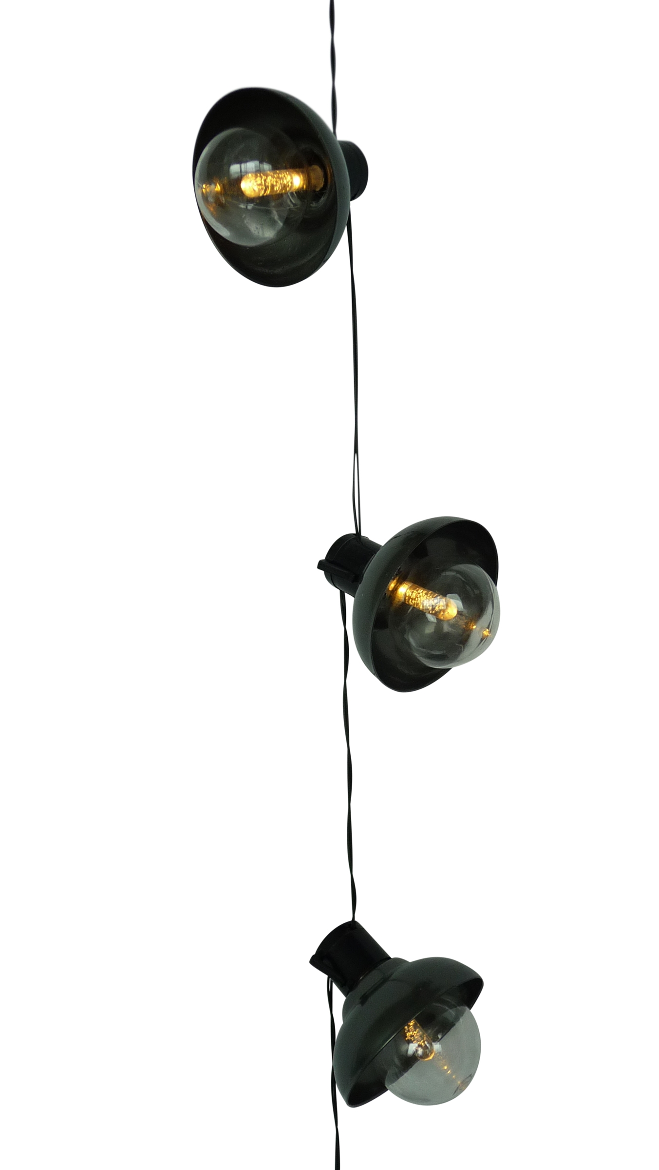 Lichterkette 10 Led Birnen Lampenschirm - Design aussen Lichterkette Glühlampen mit Schirm, Batterie