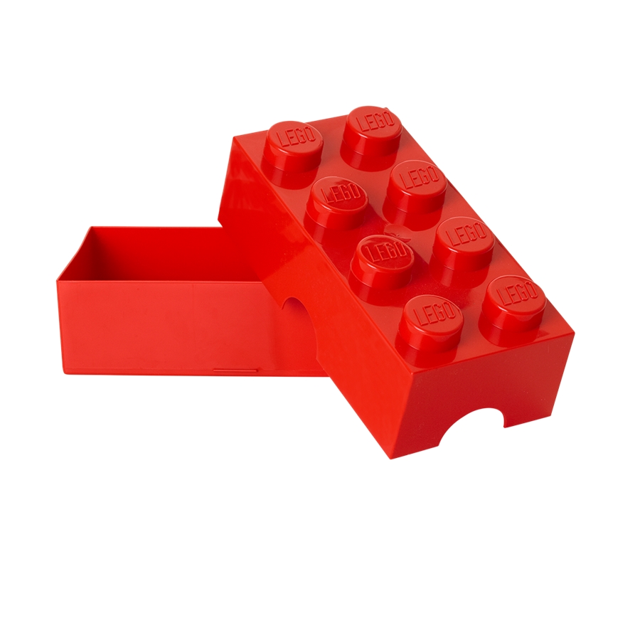 XL Lego Lunchbox, oder Stiftbox etc, Rot - Znünibox (Brotdose, Aufbewahrungsbox), Room Copenhagen (4RO)