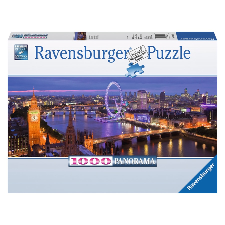 Ravensburger Puzzle, London by night - Puzzle 1000tlg, Panorama London bei Nacht