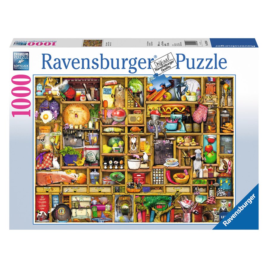 Ravensburger Puzzle, kitchen cupboard - Puzzle 1000tlg, Kurioses Küchenregal