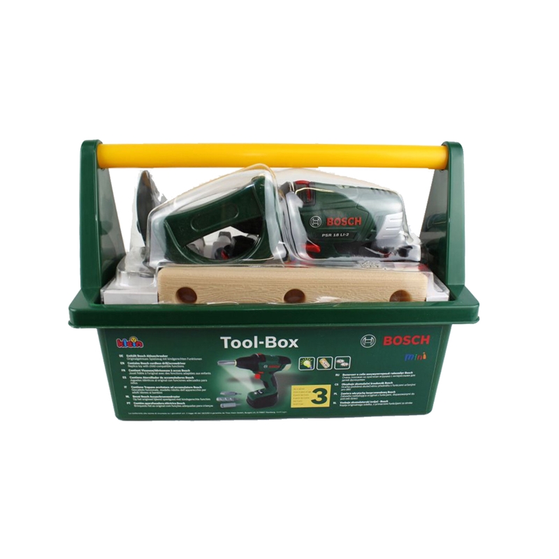 Werkzeugbox Bosch von KLEIN - 30x16x22 cm, Kunststoff, Batterien 3xAA exkl. ab 3+