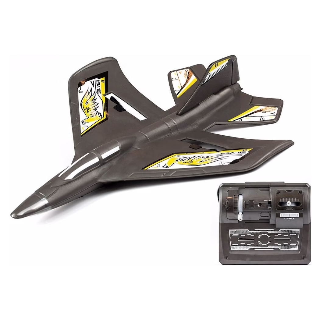 Flugzeug X-Twin Evo R/C - Fernsteuerung - Spielzeug Flugzeug mit 2.4 GHz 2-Kanal Fernsteuerung