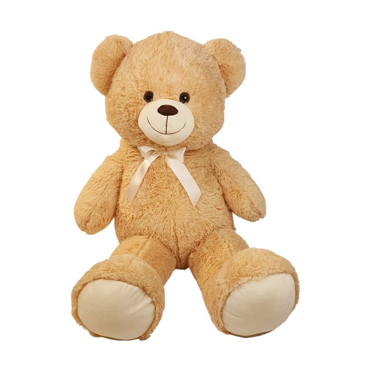 Plüschbär, Kuschelbär Beige 60cm gross - Knuddelbär, Kuscheltier oder Plüschtier ist dieser Teddy Bär