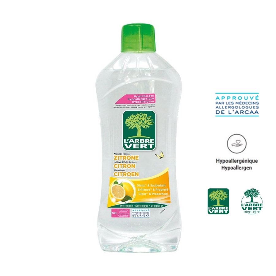 Öko Allzweckreiniger Zitrone 1 Liter - Oekologischer Haushaltsreiniger, Vielzweck- Reinigungsmittel