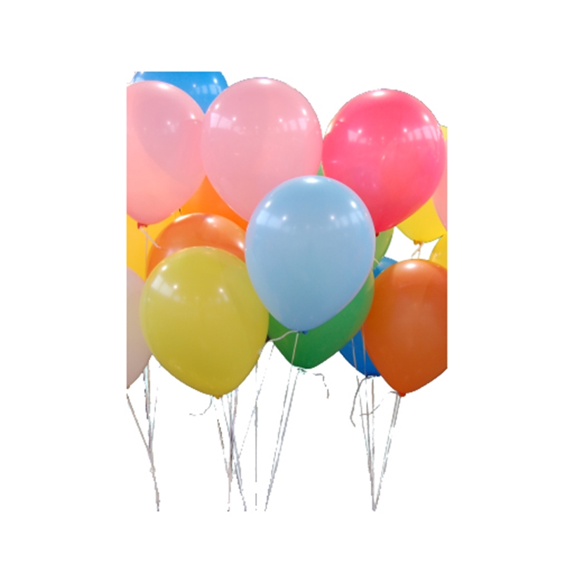 Ballon, 100Stk Luftballon 33cm, bunt Mix - Ballons, Rundballons, Luftballons, Bunt Mix, D33cm, 100Stk.